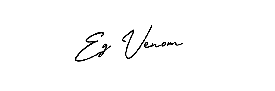 Design your own signature with our free online signature maker. With this signature software, you can create a handwritten (AmerikaSignatureDemo-Regular) signature for name Eg Venom . Eg Venom  signature style 3 images and pictures png