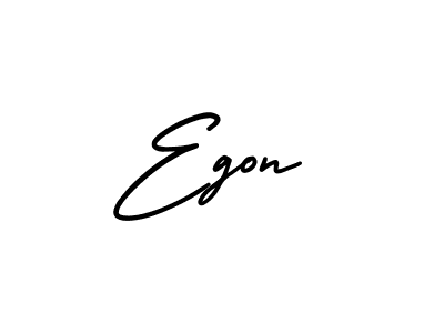 Use a signature maker to create a handwritten signature online. With this signature software, you can design (AmerikaSignatureDemo-Regular) your own signature for name Egon. Egon signature style 3 images and pictures png