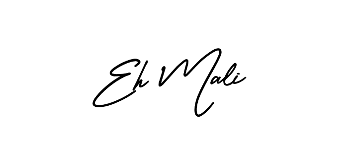 How to Draw Eh Mali signature style? AmerikaSignatureDemo-Regular is a latest design signature styles for name Eh Mali. Eh Mali signature style 3 images and pictures png