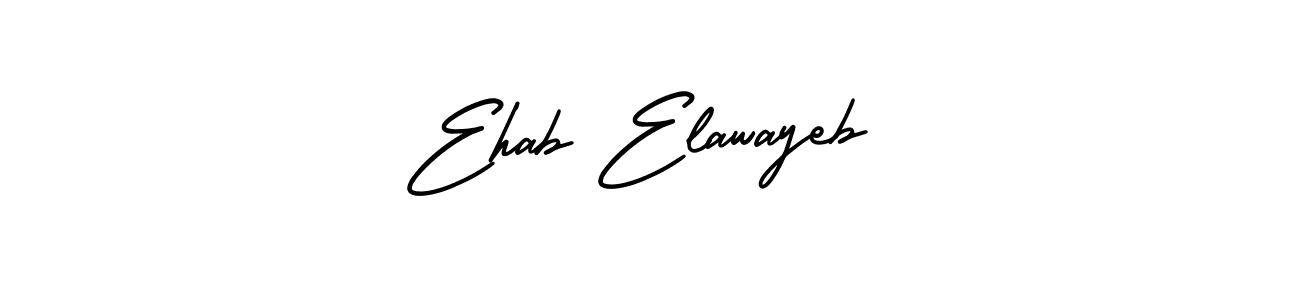 How to make Ehab Elawayeb signature? AmerikaSignatureDemo-Regular is a professional autograph style. Create handwritten signature for Ehab Elawayeb name. Ehab Elawayeb signature style 3 images and pictures png