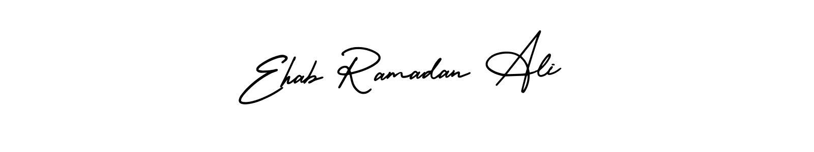 Ehab Ramadan Ali stylish signature style. Best Handwritten Sign (AmerikaSignatureDemo-Regular) for my name. Handwritten Signature Collection Ideas for my name Ehab Ramadan Ali. Ehab Ramadan Ali signature style 3 images and pictures png