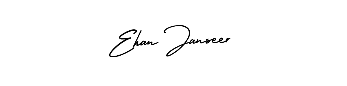 How to make Ehan Janseer name signature. Use AmerikaSignatureDemo-Regular style for creating short signs online. This is the latest handwritten sign. Ehan Janseer signature style 3 images and pictures png