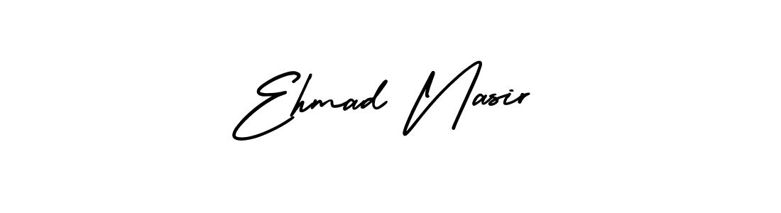 How to Draw Ehmad Nasir signature style? AmerikaSignatureDemo-Regular is a latest design signature styles for name Ehmad Nasir. Ehmad Nasir signature style 3 images and pictures png