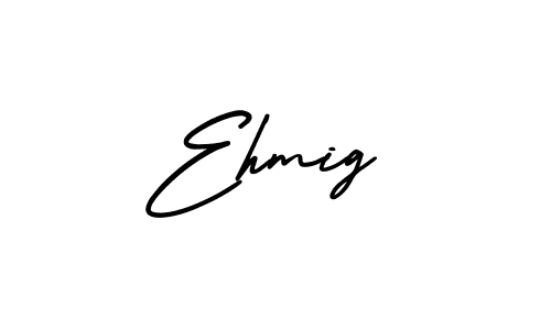 You should practise on your own different ways (AmerikaSignatureDemo-Regular) to write your name (Ehmig) in signature. don't let someone else do it for you. Ehmig signature style 3 images and pictures png