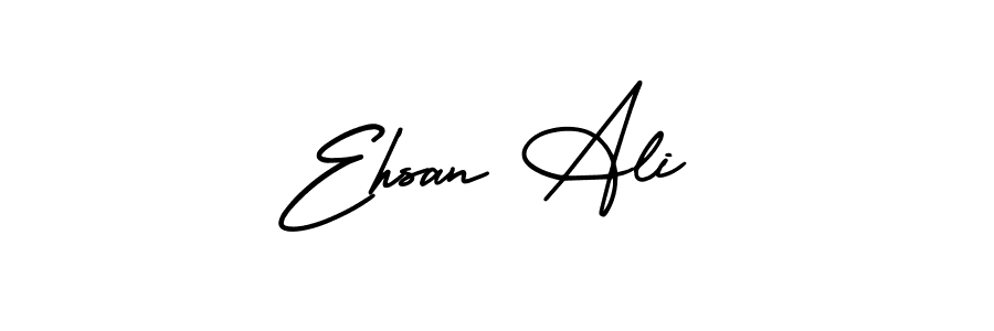 Make a beautiful signature design for name Ehsan Ali. With this signature (AmerikaSignatureDemo-Regular) style, you can create a handwritten signature for free. Ehsan Ali signature style 3 images and pictures png