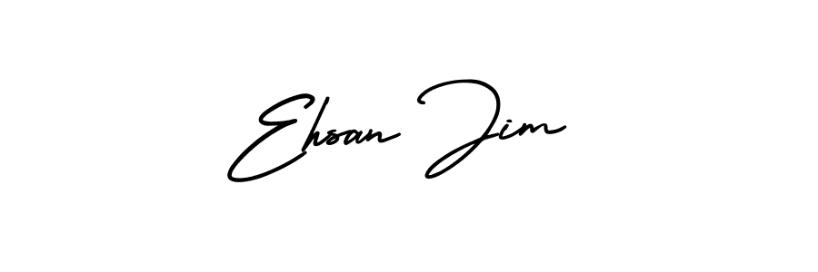 Design your own signature with our free online signature maker. With this signature software, you can create a handwritten (AmerikaSignatureDemo-Regular) signature for name Ehsan Jim. Ehsan Jim signature style 3 images and pictures png