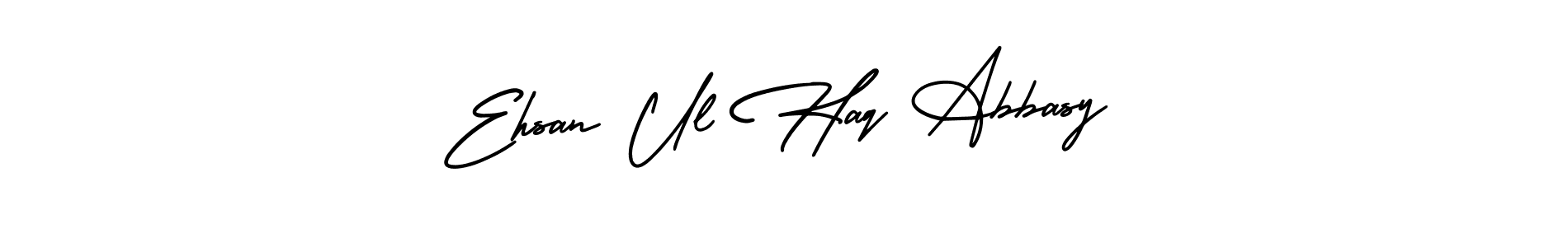 How to Draw Ehsan Ul Haq Abbasy signature style? AmerikaSignatureDemo-Regular is a latest design signature styles for name Ehsan Ul Haq Abbasy. Ehsan Ul Haq Abbasy signature style 3 images and pictures png