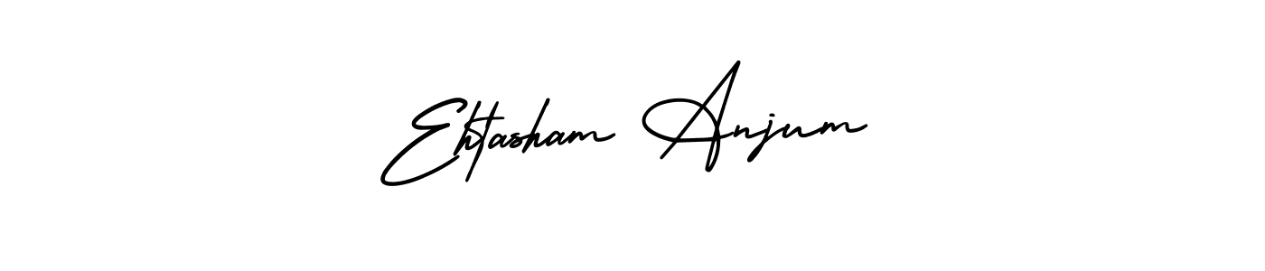 AmerikaSignatureDemo-Regular is a professional signature style that is perfect for those who want to add a touch of class to their signature. It is also a great choice for those who want to make their signature more unique. Get Ehtasham Anjum name to fancy signature for free. Ehtasham Anjum signature style 3 images and pictures png