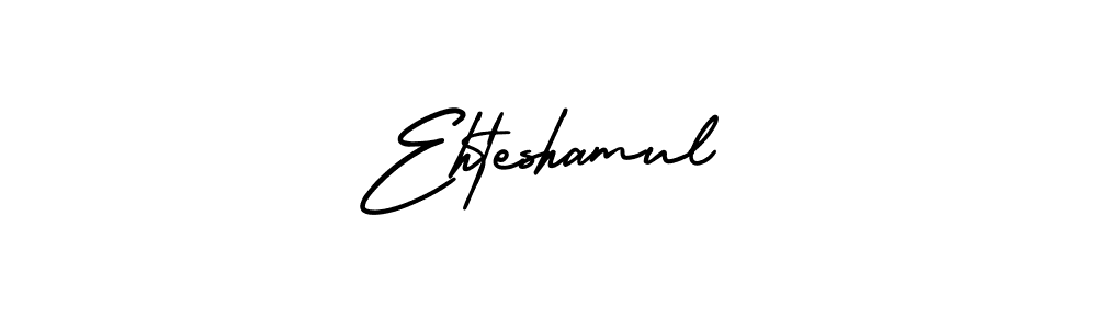 This is the best signature style for the Ehteshamul name. Also you like these signature font (AmerikaSignatureDemo-Regular). Mix name signature. Ehteshamul signature style 3 images and pictures png