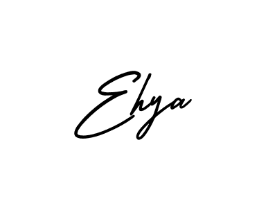 How to make Ehya signature? AmerikaSignatureDemo-Regular is a professional autograph style. Create handwritten signature for Ehya name. Ehya signature style 3 images and pictures png