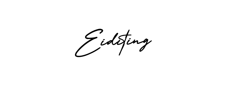 Create a beautiful signature design for name Eiditing. With this signature (AmerikaSignatureDemo-Regular) fonts, you can make a handwritten signature for free. Eiditing signature style 3 images and pictures png