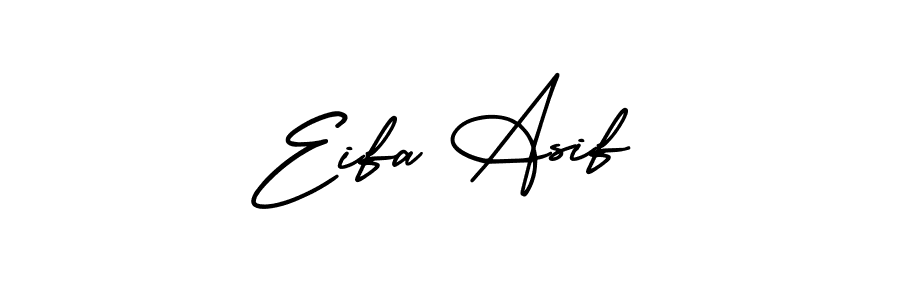 Eifa Asif stylish signature style. Best Handwritten Sign (AmerikaSignatureDemo-Regular) for my name. Handwritten Signature Collection Ideas for my name Eifa Asif. Eifa Asif signature style 3 images and pictures png