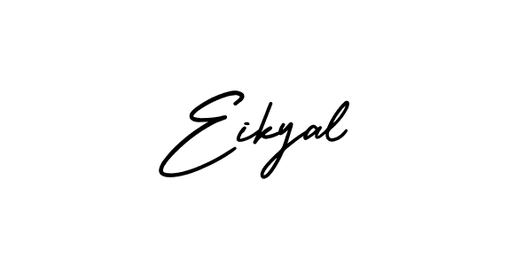 if you are searching for the best signature style for your name Eikyal. so please give up your signature search. here we have designed multiple signature styles  using AmerikaSignatureDemo-Regular. Eikyal signature style 3 images and pictures png