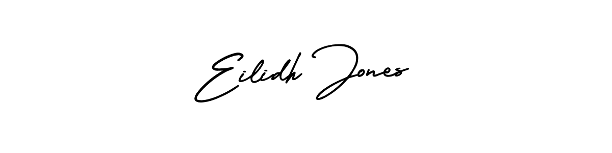 You should practise on your own different ways (AmerikaSignatureDemo-Regular) to write your name (Eilidh Jones) in signature. don't let someone else do it for you. Eilidh Jones signature style 3 images and pictures png