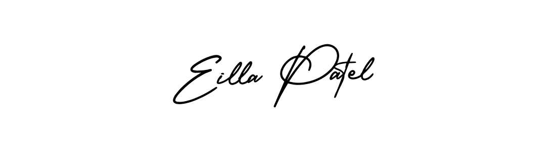 Eilla Patel stylish signature style. Best Handwritten Sign (AmerikaSignatureDemo-Regular) for my name. Handwritten Signature Collection Ideas for my name Eilla Patel. Eilla Patel signature style 3 images and pictures png