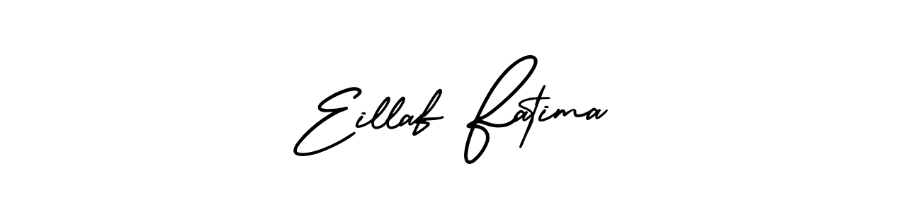 Create a beautiful signature design for name Eillaf Fatima. With this signature (AmerikaSignatureDemo-Regular) fonts, you can make a handwritten signature for free. Eillaf Fatima signature style 3 images and pictures png