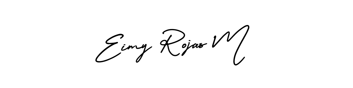This is the best signature style for the Eimy Rojas M name. Also you like these signature font (AmerikaSignatureDemo-Regular). Mix name signature. Eimy Rojas M signature style 3 images and pictures png