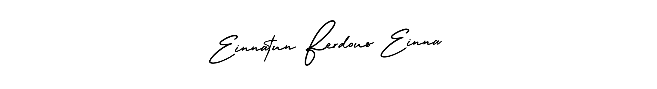 How to make Einnatun Ferdous Einna signature? AmerikaSignatureDemo-Regular is a professional autograph style. Create handwritten signature for Einnatun Ferdous Einna name. Einnatun Ferdous Einna signature style 3 images and pictures png