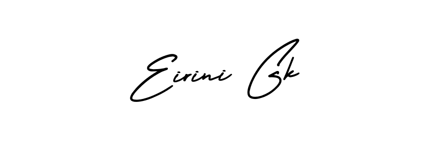 Also You can easily find your signature by using the search form. We will create Eirini Gk name handwritten signature images for you free of cost using AmerikaSignatureDemo-Regular sign style. Eirini Gk signature style 3 images and pictures png