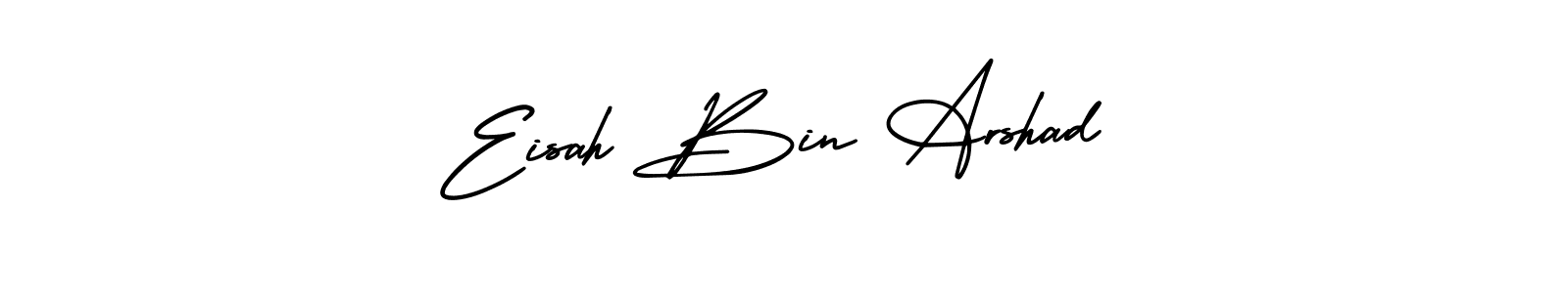 Design your own signature with our free online signature maker. With this signature software, you can create a handwritten (AmerikaSignatureDemo-Regular) signature for name Eisah Bin Arshad. Eisah Bin Arshad signature style 3 images and pictures png