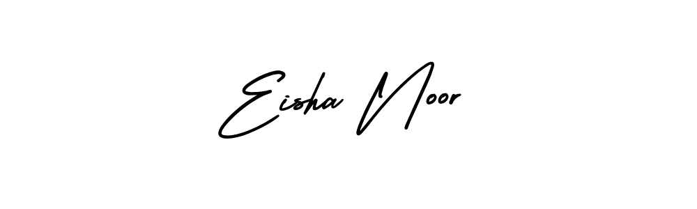 The best way (AmerikaSignatureDemo-Regular) to make a short signature is to pick only two or three words in your name. The name Eisha Noor include a total of six letters. For converting this name. Eisha Noor signature style 3 images and pictures png