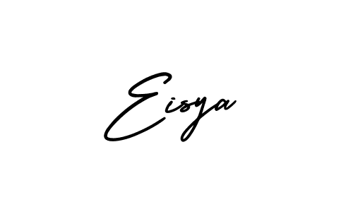 Use a signature maker to create a handwritten signature online. With this signature software, you can design (AmerikaSignatureDemo-Regular) your own signature for name Eisya. Eisya signature style 3 images and pictures png