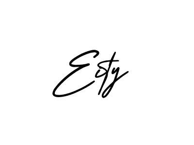 Use a signature maker to create a handwritten signature online. With this signature software, you can design (AmerikaSignatureDemo-Regular) your own signature for name Eity. Eity signature style 3 images and pictures png