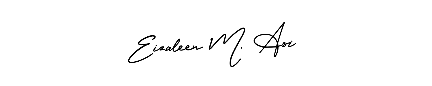 Make a short Eizaleen M. Asi signature style. Manage your documents anywhere anytime using AmerikaSignatureDemo-Regular. Create and add eSignatures, submit forms, share and send files easily. Eizaleen M. Asi signature style 3 images and pictures png