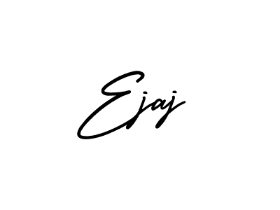 You should practise on your own different ways (AmerikaSignatureDemo-Regular) to write your name (Ejaj) in signature. don't let someone else do it for you. Ejaj signature style 3 images and pictures png