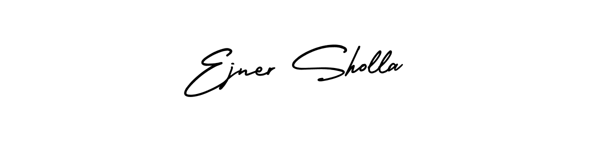 Make a beautiful signature design for name Ejner Sholla. With this signature (AmerikaSignatureDemo-Regular) style, you can create a handwritten signature for free. Ejner Sholla signature style 3 images and pictures png