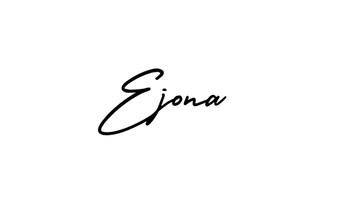 The best way (AmerikaSignatureDemo-Regular) to make a short signature is to pick only two or three words in your name. The name Ejona include a total of six letters. For converting this name. Ejona signature style 3 images and pictures png