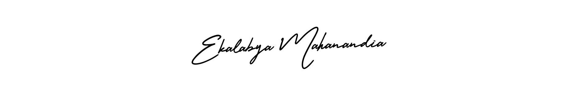 How to make Ekalabya Mahanandia name signature. Use AmerikaSignatureDemo-Regular style for creating short signs online. This is the latest handwritten sign. Ekalabya Mahanandia signature style 3 images and pictures png