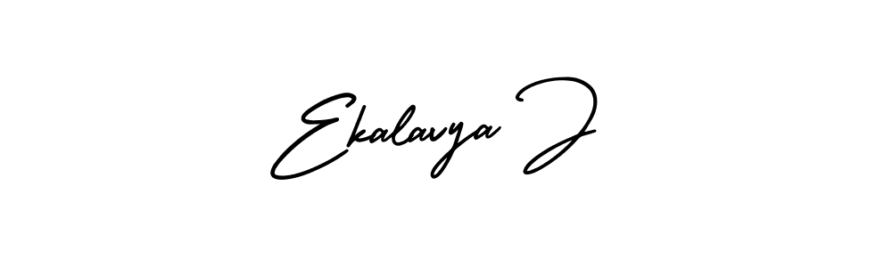 Create a beautiful signature design for name Ekalavya J. With this signature (AmerikaSignatureDemo-Regular) fonts, you can make a handwritten signature for free. Ekalavya J signature style 3 images and pictures png