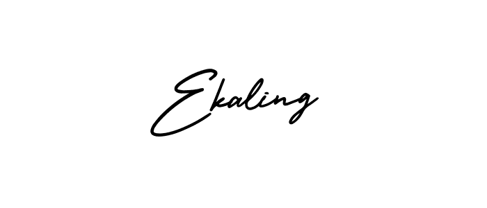 Ekaling stylish signature style. Best Handwritten Sign (AmerikaSignatureDemo-Regular) for my name. Handwritten Signature Collection Ideas for my name Ekaling. Ekaling signature style 3 images and pictures png