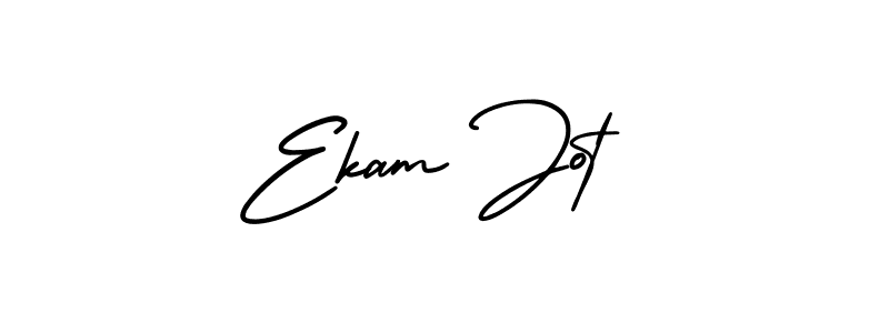 Also You can easily find your signature by using the search form. We will create Ekam Jot name handwritten signature images for you free of cost using AmerikaSignatureDemo-Regular sign style. Ekam Jot signature style 3 images and pictures png