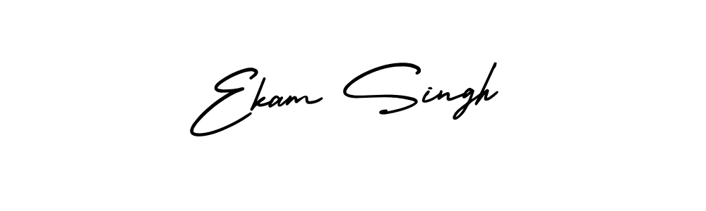 AmerikaSignatureDemo-Regular is a professional signature style that is perfect for those who want to add a touch of class to their signature. It is also a great choice for those who want to make their signature more unique. Get Ekam Singh name to fancy signature for free. Ekam Singh signature style 3 images and pictures png