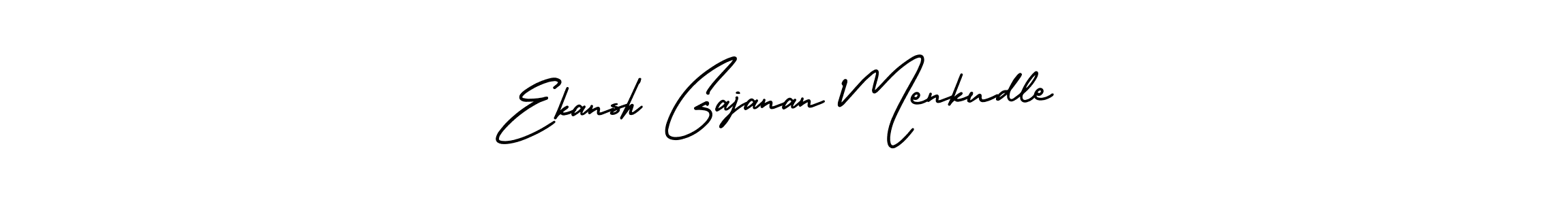 Make a beautiful signature design for name Ekansh Gajanan Menkudle. With this signature (AmerikaSignatureDemo-Regular) style, you can create a handwritten signature for free. Ekansh Gajanan Menkudle signature style 3 images and pictures png