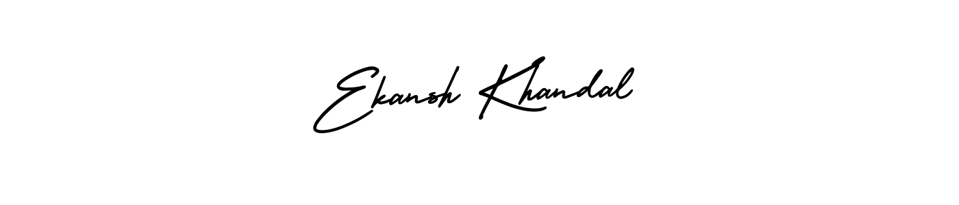 Create a beautiful signature design for name Ekansh Khandal. With this signature (AmerikaSignatureDemo-Regular) fonts, you can make a handwritten signature for free. Ekansh Khandal signature style 3 images and pictures png