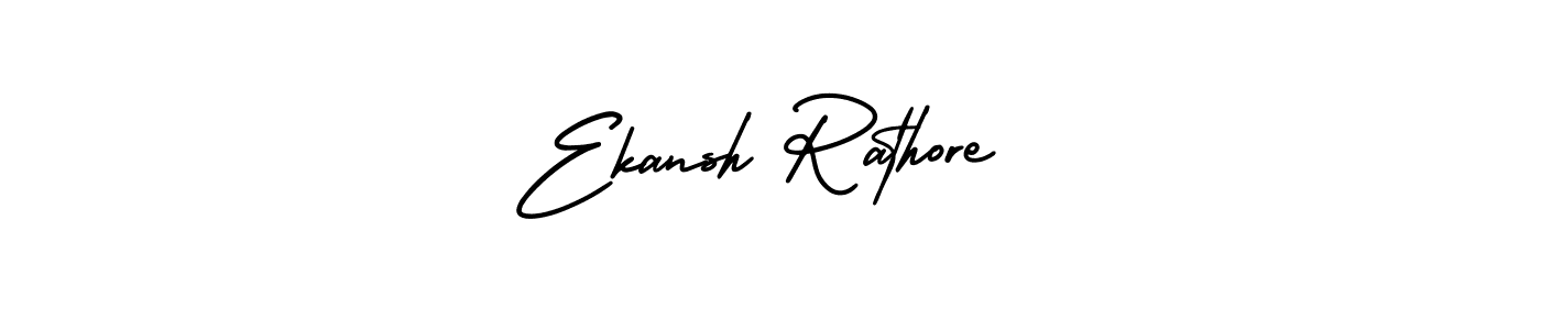 How to make Ekansh Rathore name signature. Use AmerikaSignatureDemo-Regular style for creating short signs online. This is the latest handwritten sign. Ekansh Rathore signature style 3 images and pictures png
