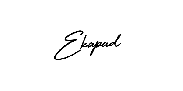 How to Draw Ekapad signature style? AmerikaSignatureDemo-Regular is a latest design signature styles for name Ekapad. Ekapad signature style 3 images and pictures png