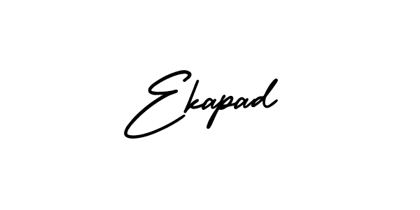 Use a signature maker to create a handwritten signature online. With this signature software, you can design (AmerikaSignatureDemo-Regular) your own signature for name Ekapad. Ekapad signature style 3 images and pictures png