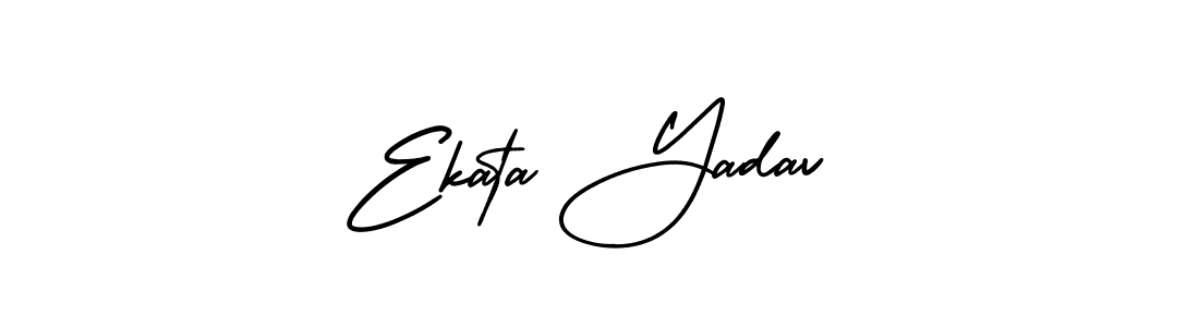 It looks lik you need a new signature style for name Ekata Yadav. Design unique handwritten (AmerikaSignatureDemo-Regular) signature with our free signature maker in just a few clicks. Ekata Yadav signature style 3 images and pictures png