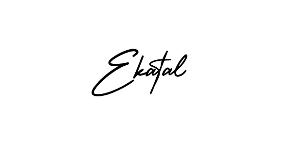 Use a signature maker to create a handwritten signature online. With this signature software, you can design (AmerikaSignatureDemo-Regular) your own signature for name Ekatal. Ekatal signature style 3 images and pictures png
