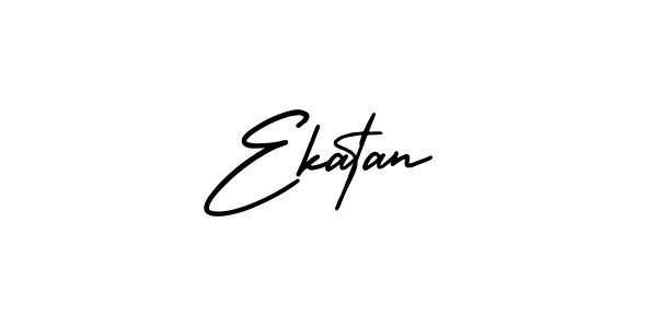 You should practise on your own different ways (AmerikaSignatureDemo-Regular) to write your name (Ekatan) in signature. don't let someone else do it for you. Ekatan signature style 3 images and pictures png