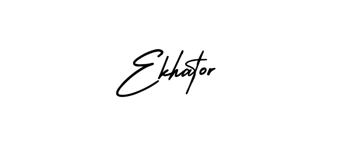 Design your own signature with our free online signature maker. With this signature software, you can create a handwritten (AmerikaSignatureDemo-Regular) signature for name Ekhator. Ekhator signature style 3 images and pictures png