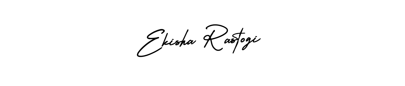 How to Draw Ekisha Rastogi signature style? AmerikaSignatureDemo-Regular is a latest design signature styles for name Ekisha Rastogi. Ekisha Rastogi signature style 3 images and pictures png