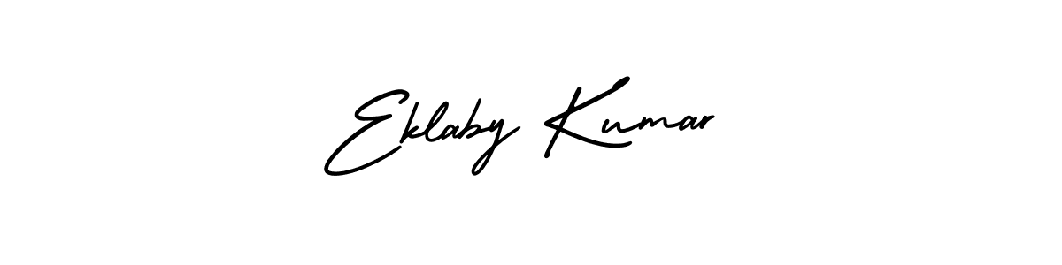 Make a beautiful signature design for name Eklaby Kumar. With this signature (AmerikaSignatureDemo-Regular) style, you can create a handwritten signature for free. Eklaby Kumar signature style 3 images and pictures png