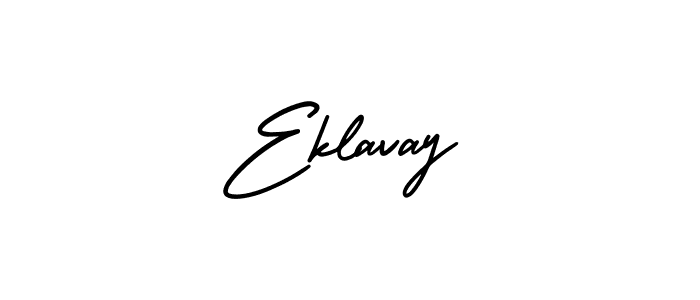 It looks lik you need a new signature style for name Eklavay. Design unique handwritten (AmerikaSignatureDemo-Regular) signature with our free signature maker in just a few clicks. Eklavay signature style 3 images and pictures png