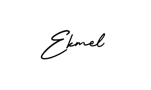 Create a beautiful signature design for name Ekmel. With this signature (AmerikaSignatureDemo-Regular) fonts, you can make a handwritten signature for free. Ekmel signature style 3 images and pictures png