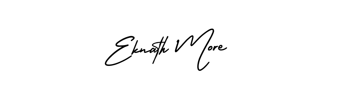 How to Draw Eknath More signature style? AmerikaSignatureDemo-Regular is a latest design signature styles for name Eknath More. Eknath More signature style 3 images and pictures png